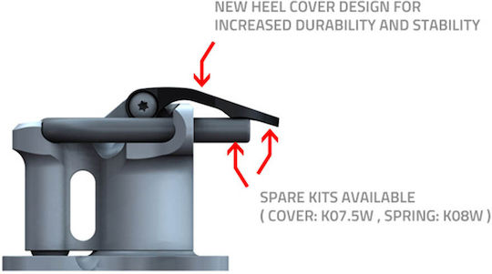 ATK SL Evo World Cup Ski Bindings in Black Color