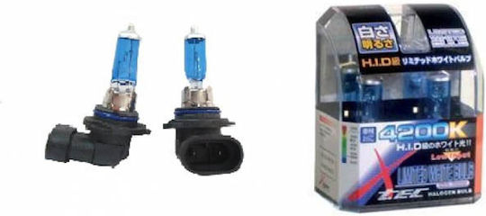 Xtec Lamps Car HID SuperWhite HB4-9006 Halogen 4200K Natural White 12V 55W 2pcs