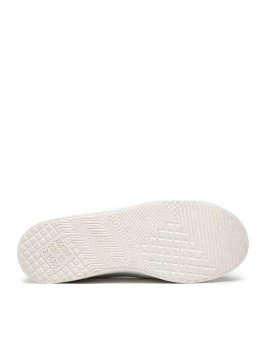B Plata Kinder Sneakers Hoch Silber
