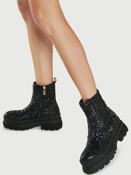Liu Jo Beatles Ankle Boots Μαύρα