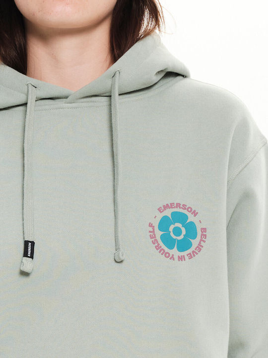 Believe In Yourself Damen Sweatshirt Kapuzen Mist
