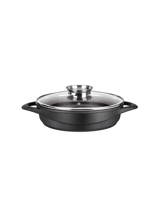 Smile Cookware Set of Aluminum with Non-stick Coating Black 10pcs