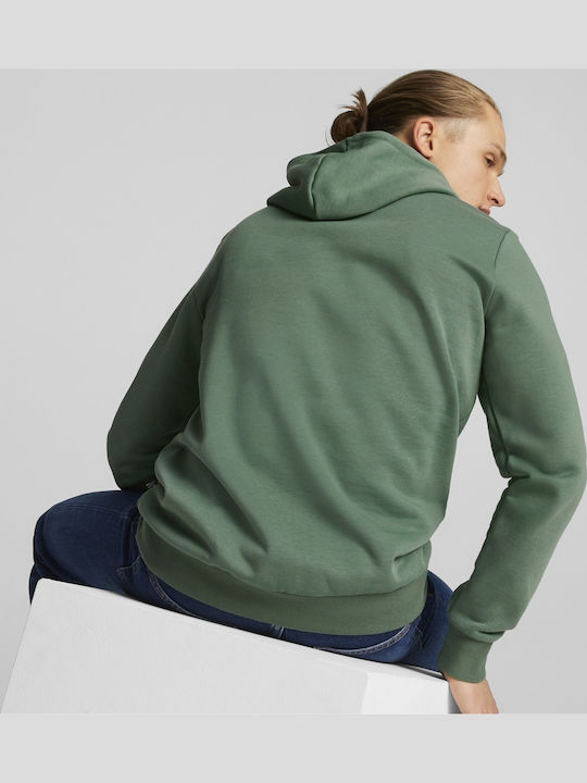 PUMA Big Logo Φούτερ Forest με Κουκούλα
