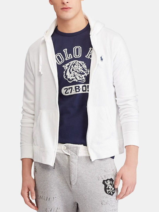 Sweatshirt with Hood White