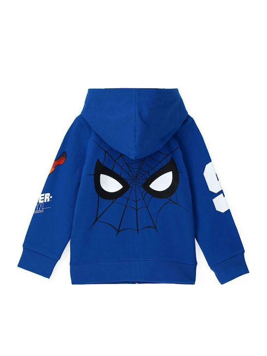 Kids Sweatshirt Cardigan with Hood Blue