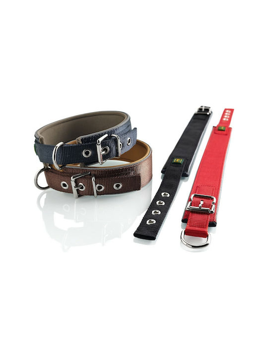 Hunter Neoprene Reflect Dog Collar In Brown Colour 44 - 51cm