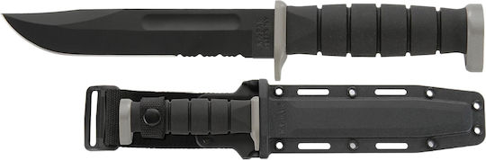 Ka-Bar D2 Serrated Μαχαίρι Επιβίωσης Μαύρο σε Θήκη 1282