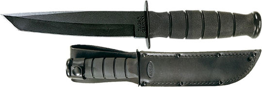 Ka-Bar Short Μαχαίρι Επιβίωσης Black Tanto σε Δερμάτινη Θήκη