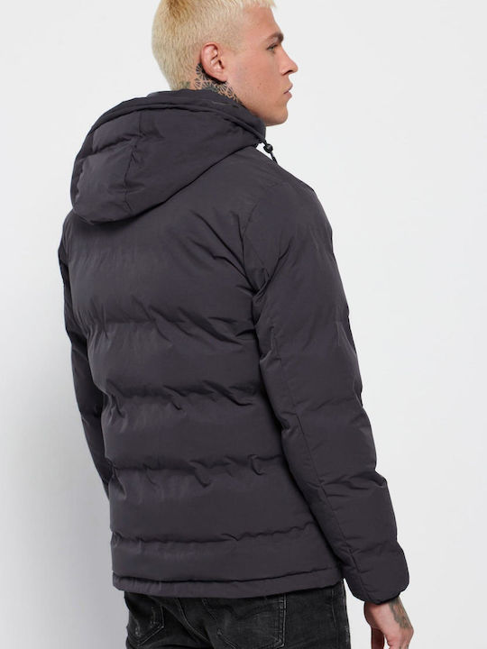 Χειμωνιάτικο Μπουφάν Puffer Anthracite