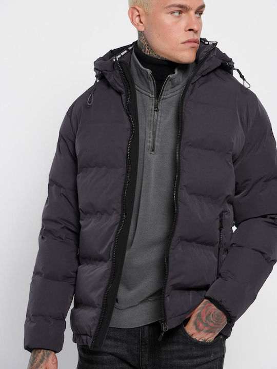 Χειμωνιάτικο Μπουφάν Puffer Anthracite