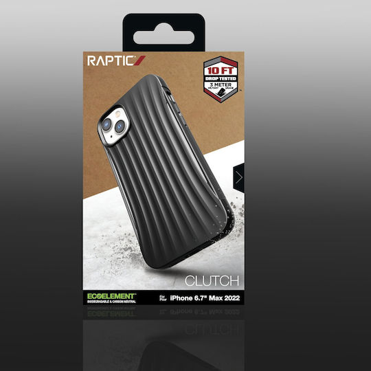 X-Doria Raptic Clutch Umschlag Rückseite Kunststoff / Silikon Schwarz (iPhone 14 Plus)