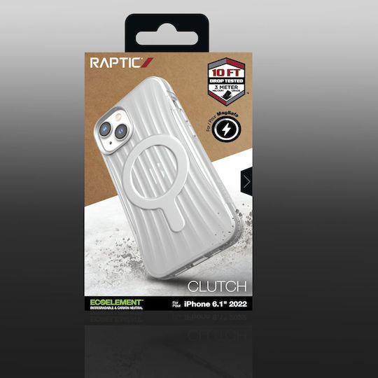 X-Doria Raptic Clutch MagSafe Back Cover Plastic / Silicone Transparent (iPhone 14)