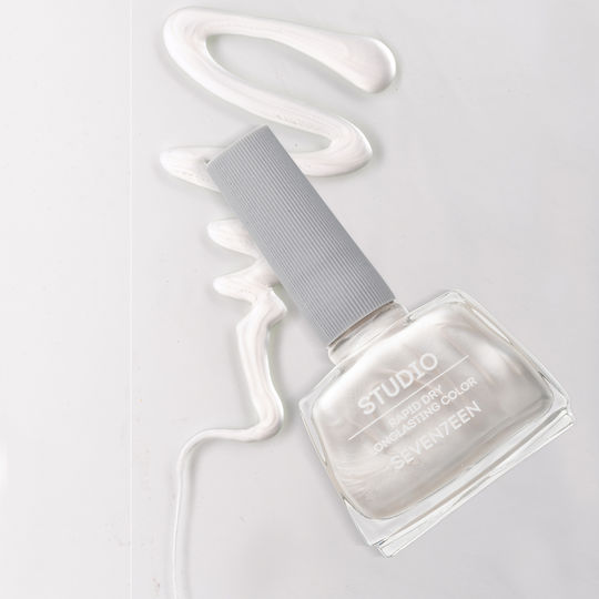Seventeen Studio Rapid Dry Lasting Color Gloss Βερνίκι Νυχιών Quick Dry Λευκό 02 12ml