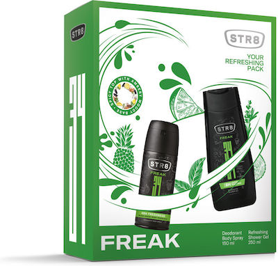 STR8 Fr34k Skin Care Set for Cleaning Body Cleaning with Deodorant