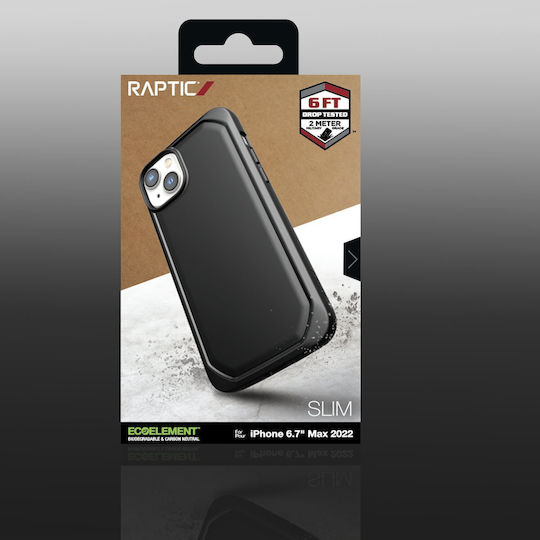 Raptic Slim Back Cover Πλαστικό / Σιλικόνης Μαύρο (iPhone 14 Plus)