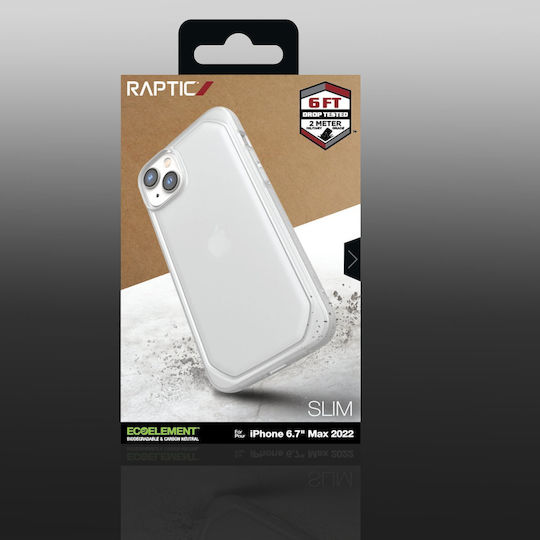 Raptic Slim Задна корица Пластмаса / Силикон 2мм Прозрачен (iPhone 14)