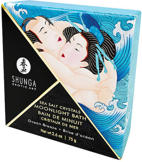 Shunga Sea Salt Crystals Moonlight Bath Bath Salts with Scent Ocean Breeze 75gr