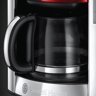 Russell Hobbs Luna Solar Programmable Filter Coffee Machine 1000W Red