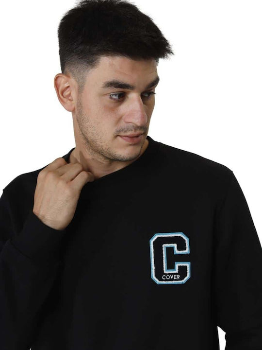 Herren Sweatshirt Jacke Schwarz