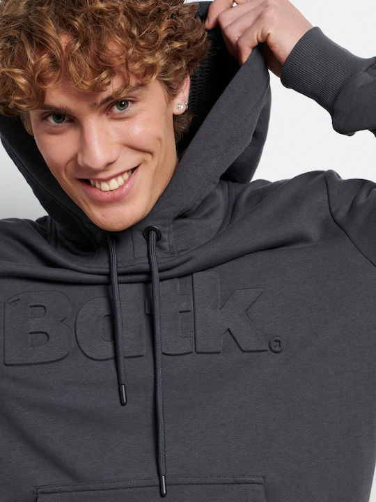 BodyTalk Men's Sweatshirt with Hood and Pockets Gray