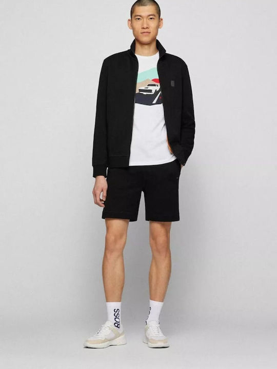 Men's Sweatshirt Jacket with Pockets Black