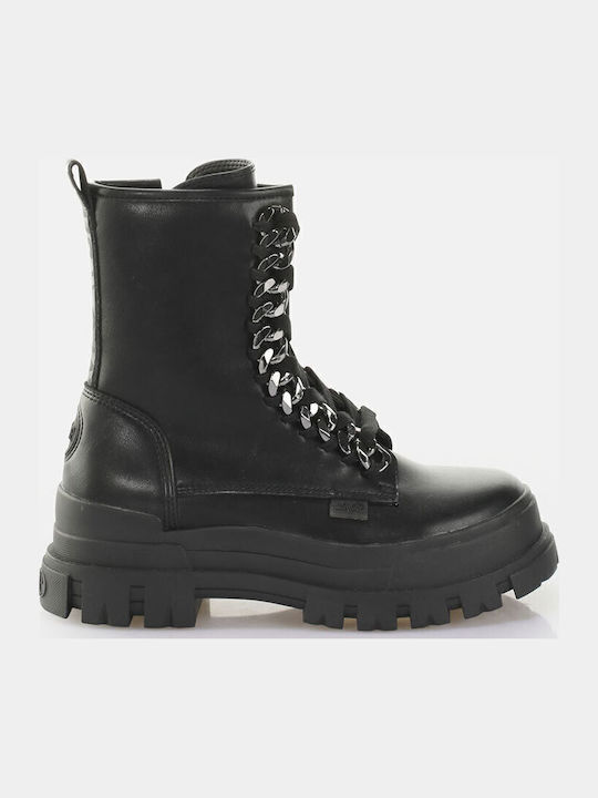 Leather Women's Ankle Boots Black