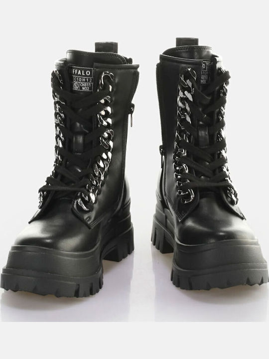Leather Women's Ankle Boots Black