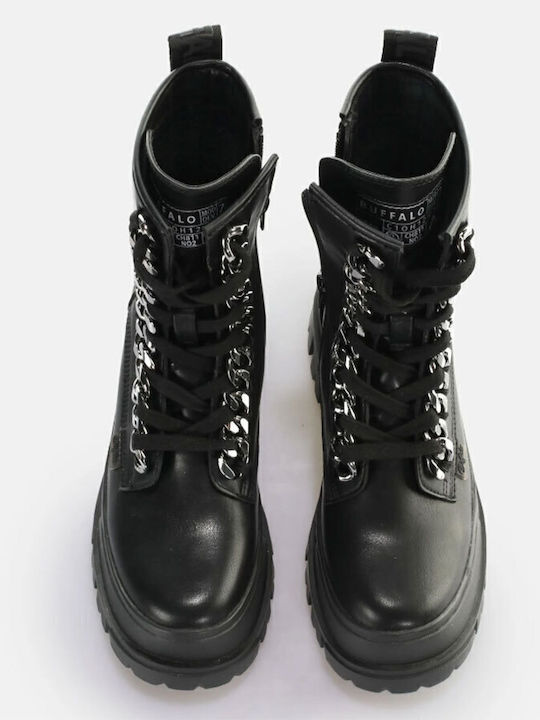 Leather Women's Ankle Boots Black