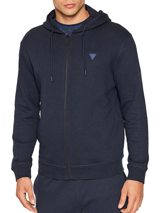 Sweatshirt with Hood Navy Blue