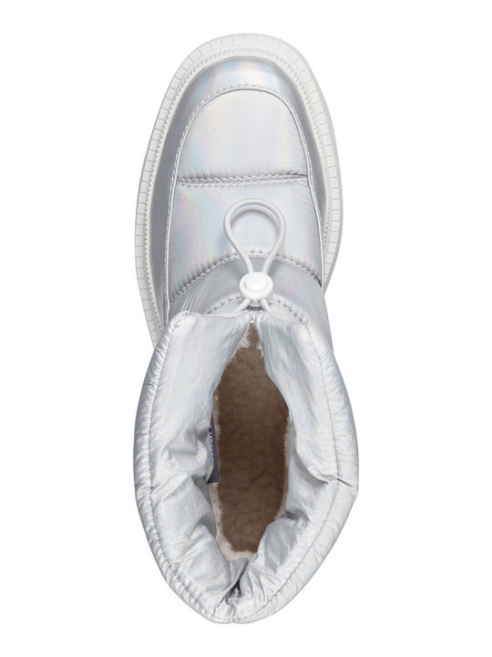 Stiefeletten Damen Silber