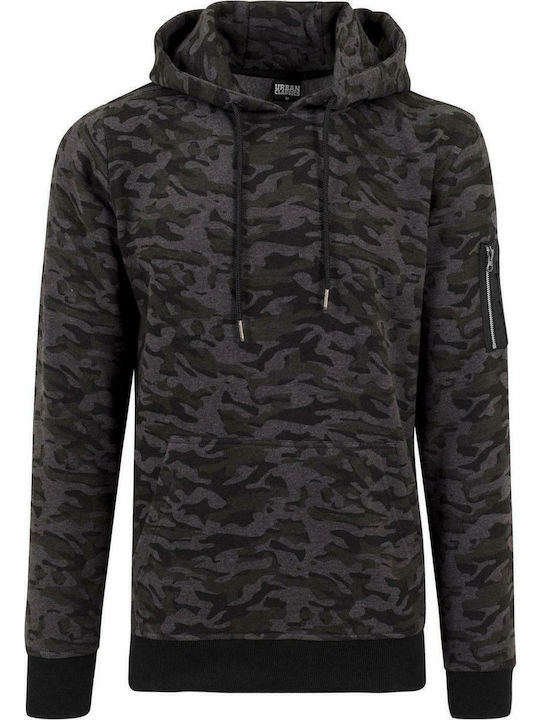 Φούτερ με Κουκούλα Dark Camo