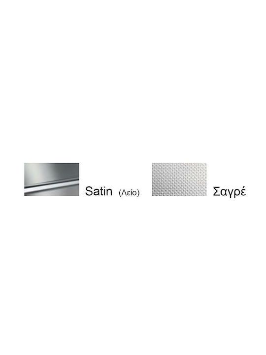 Apell Linear 8580 8580-110 Drop-In Chiuvetă Inox Satinat L79xW50cm Argintiu