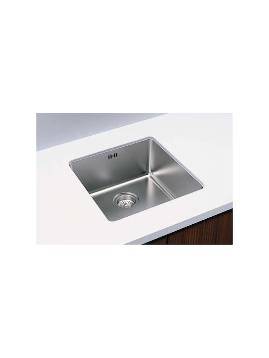 Karag BL 794 BL794 Undermount Sink Inox Satin W49xD44cm Silver