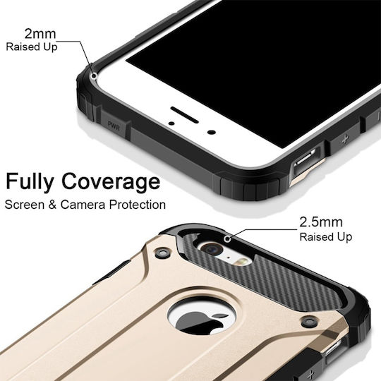 Sonique Heavy Armor Back Cover Silicone 2mm Gold (Galaxy S21)