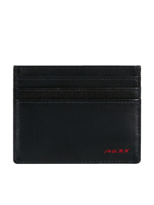 Pro-dlx 6 Кожено Мъжки Портфейл Карти Черен
