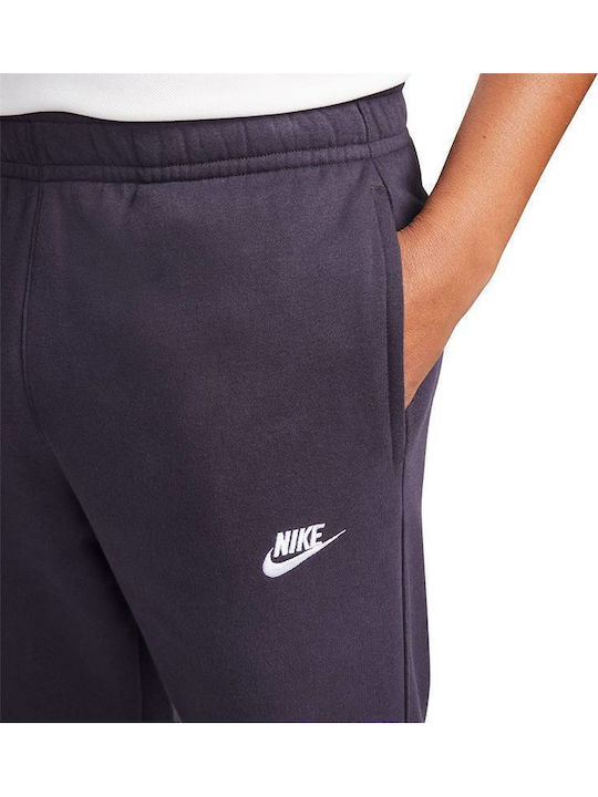 Sweatpants with Elastic Cave Purple/Cave Purple/White