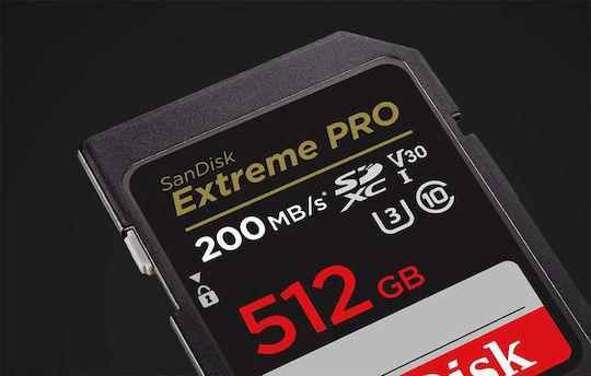 Sandisk Extreme Pro SDXC 512GB Class 10 U3 V30 UHS-I