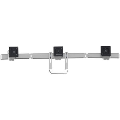 Ergotron HX Επιτοίχια Βάση για 3 Οθόνες έως 24" Ασημί