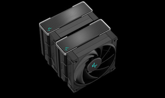 Deepcool AK620 Zero Dark Ψύκτρα Επεξεργαστή Διπλού Ανεμιστήρα για Socket AM4/AM5/1200/115x/1700
