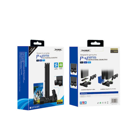 Dobe Charging Station for 2 controllers PS4 Black