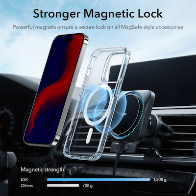 ESR Krystec Halolock Magsafe Back Cover Σιλικόνης Διάφανο (iPhone 14 Pro Max)