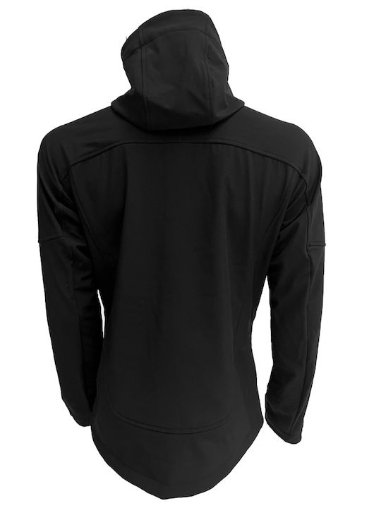 Apu Himaalaya Geacă pentru bărbați de iarnă Softshell Impermeabil și rezistent la vânt Black/Orange