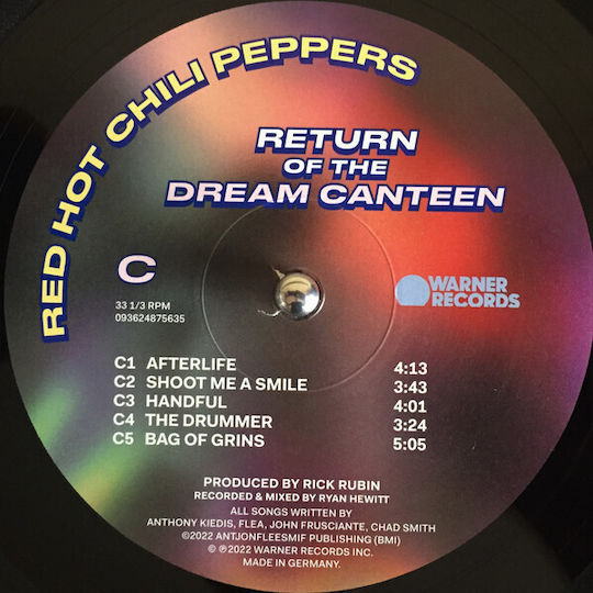 Red Hot Chili Peppers Return Of The Dream Canteen 2xLP