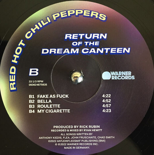 Red Hot Chili Peppers Return Of The Dream Canteen 2xLP