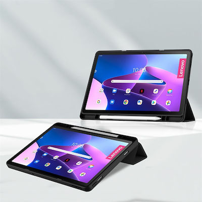 Tech-Protect Hybrid Flip Cover Sintetic Negru (Lenovo Tab M10 Plus 10.6" Generația a 3-a)