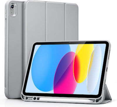 ESR Rebound Pencil Flip Cover Piele artificială Gri (iPad 2022 10.9'' - iPad 2022 10,9")