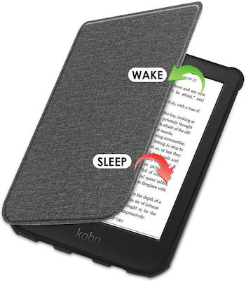 Tech-Protect Smartcase Pocketbook Flip Cover Δερματίνης Light Grey (Color/Touch Lux 4/5/HD 3)