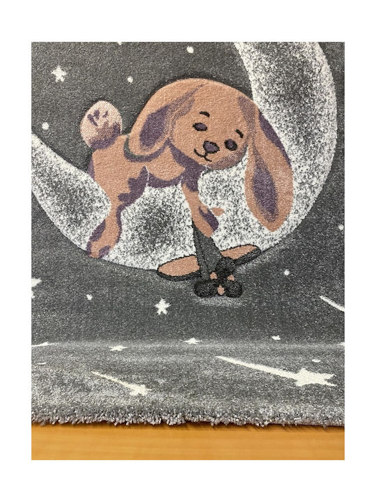 Koulis Carpets Kids Synthetic Rug Bunny Round 133cm 13mm