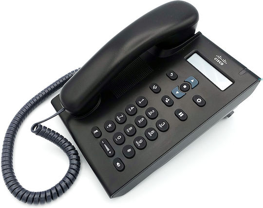 Cisco Ενσύρματο Τηλέφωνο IP Μαύρο