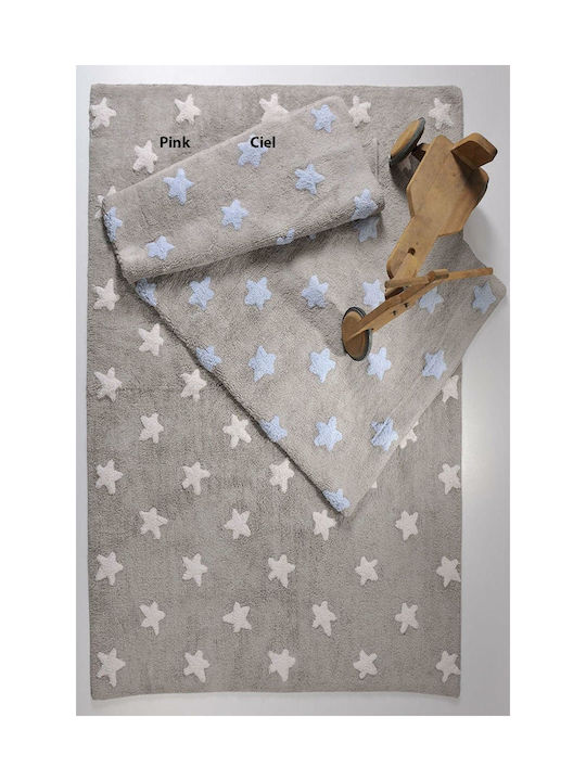 Down Town Home Kids Cotton Rug Stars Stars 100x140cm Ciell